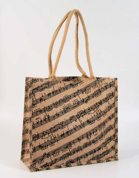 Jute-Tasche "Notenlinie"