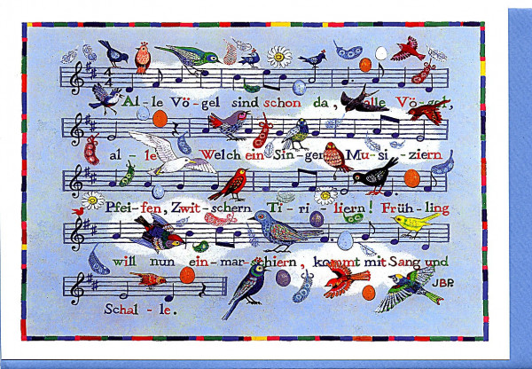 Kunstkarte "Alle Vögel sind schon da ..."