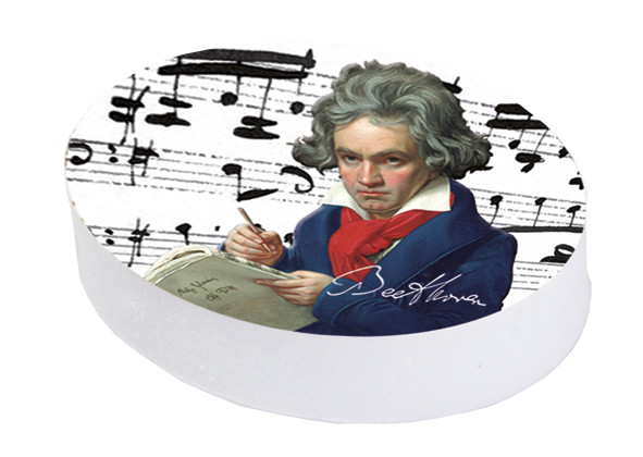 Radierer mit Dekor "Beethoven"