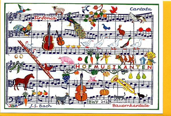 Kunstkarte "Bach: Bauernkantate"