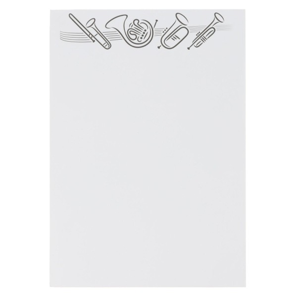 Briefpapier/Notizblock "Blechblasinstrumente I" - A5