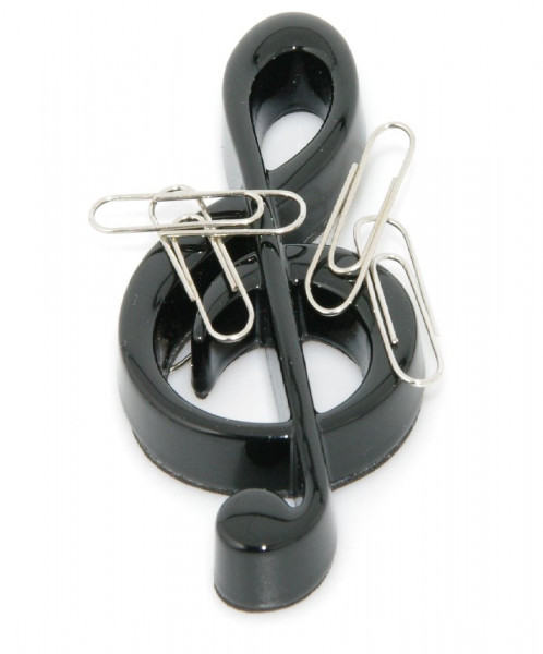 Magnet "Violinschlüssel" für Büroklammern
