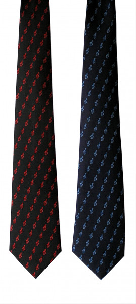 Krawatte "Notenschlüssel"