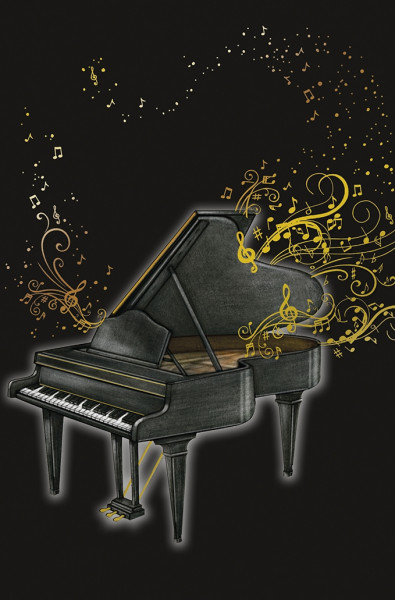 Kunstkarte "Piano"