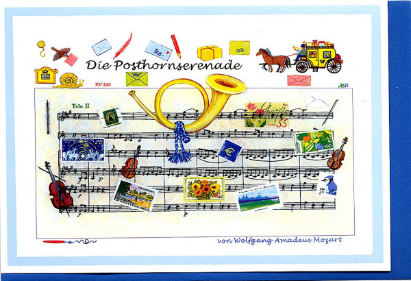 Kunstkarte "Mozart: Die Posthornserenade"