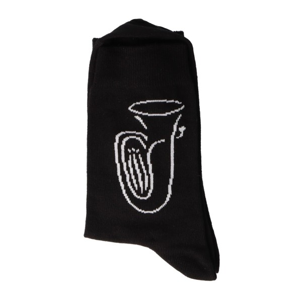 Musiker-Socken "Tuba in weiß"