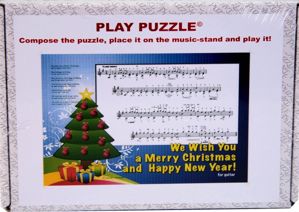 Play-Puzzle "We wish you ..." for giutar