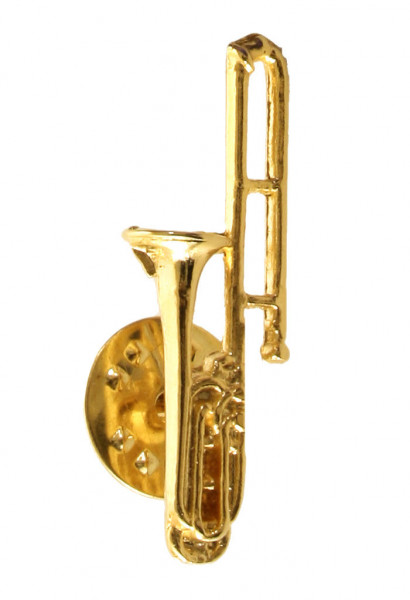 Pin "Posaune" vergoldet