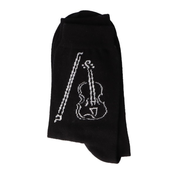 Musiker-Socken "Violine in weiß"