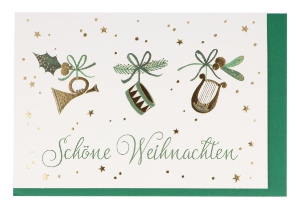Doppelkarte "Schöne Weihnachten"