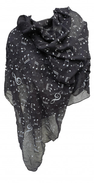 Polyester-Schal "Noten"