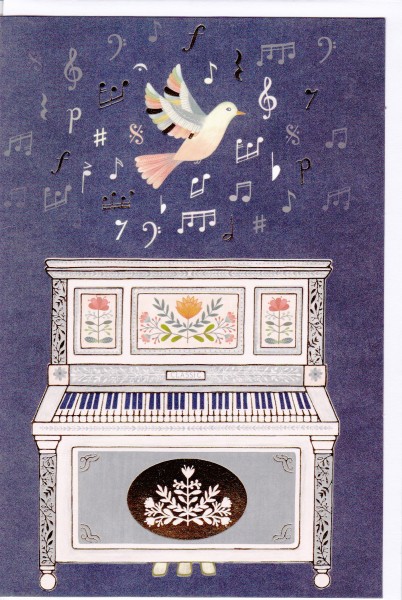 Kunstkarte "Klavier"