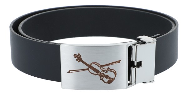 Ledergürtel "Violine" - altes Motiv