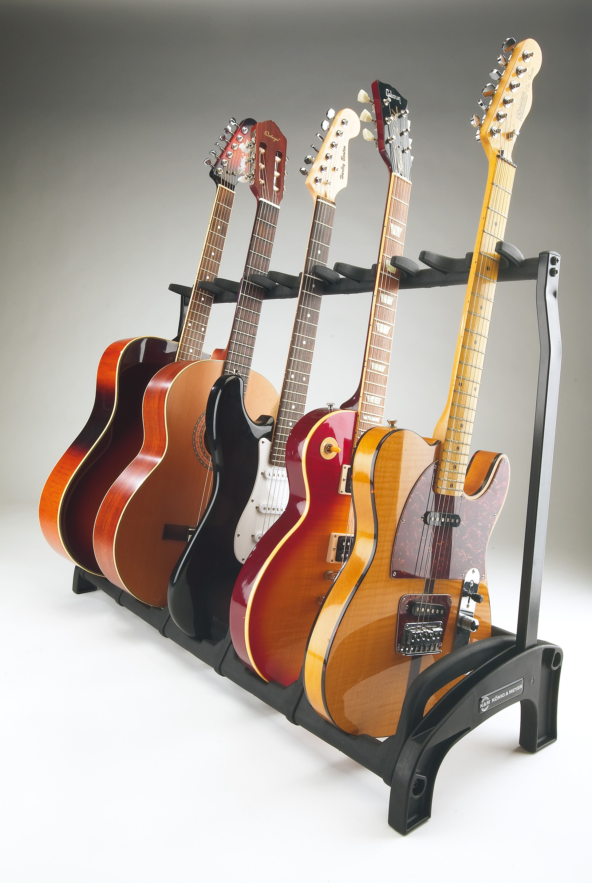 K&M 5-fach Gitarrenständer 