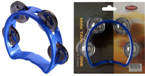 Stagg Mini-Tambourine TAB-MINI/BL - blau