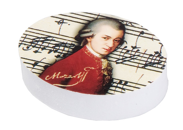 Radierer mit Dekor "Mozart"