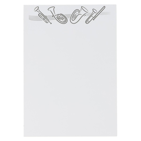 Briefpapier/Notizblock "Blechblasinstrumente II" - A5