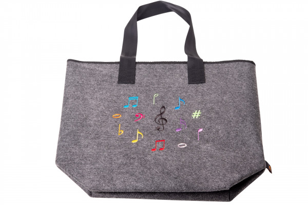 Filztasche "Notenmix" - farbig