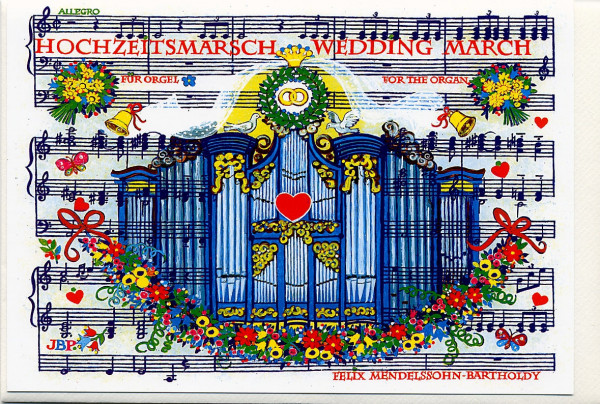Kunstkarte "Mendelssohn-Bartholdy: Hochzeitsmarsch"