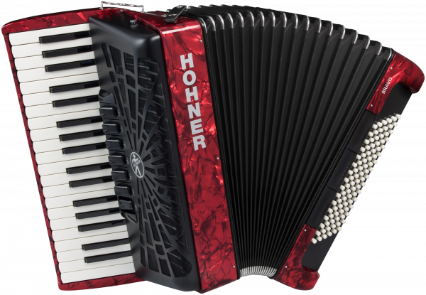 Hohner Bravo III 96 - rot - silent key