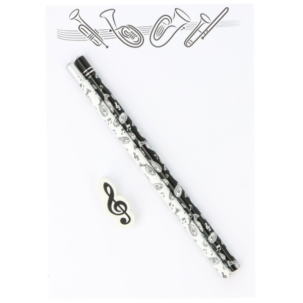 Schreibset mit Notizblock A5 - Motiv: Tenorhorn