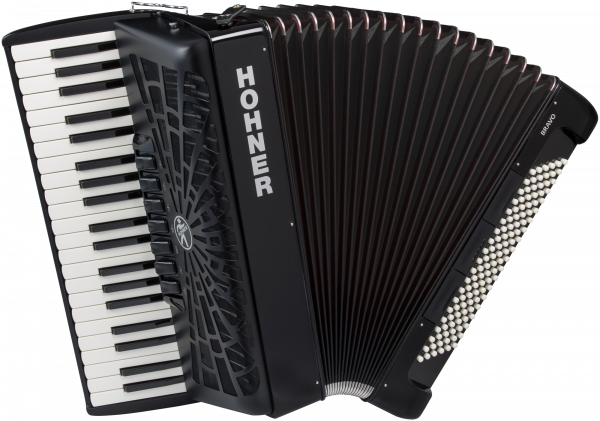 Hohner Bravo III 120 - schwarz - silent key