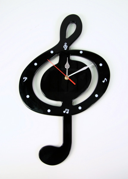 Wanduhr "Violinschlüssel"