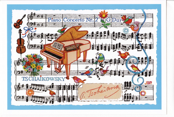 Kunstkarte "Tschaikowsky: Piano Concerto No. 2 G-Dur"
