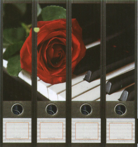 Ordner-Etiketten "Rose"