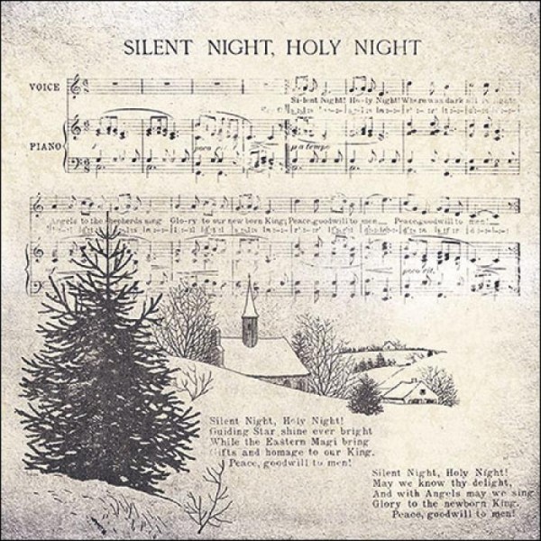 Lunch-Servietten "Silnet night, Holy night"-