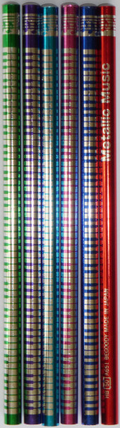 Bleistift "Keyboard" bunt metallic