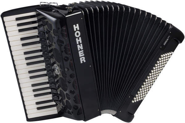 Hohner Amica Forte IV 96 - schwarz - silent key