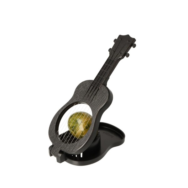Ukulele-Eierschneider in schwarz
