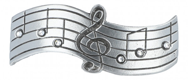 Haarspange "Violinschlüssel" mit Swarovski-Steine