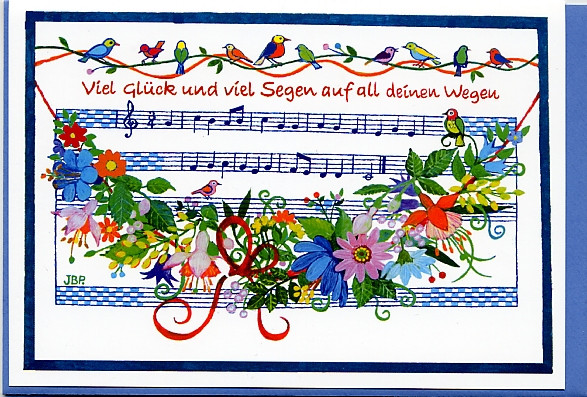 Kunstkarte "Viel Glück und viel Segen"