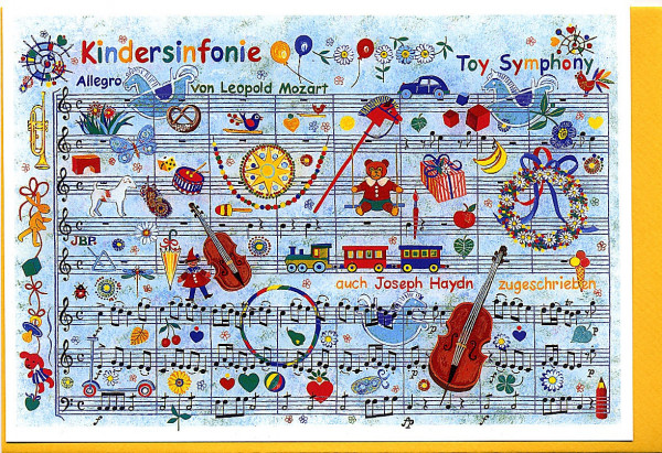 Kunstkarte "L. Mozart: Kindersinfonie"