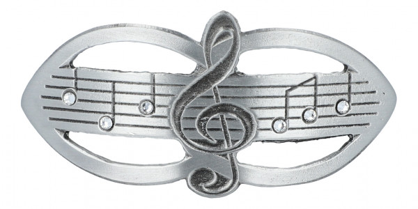 Haarspange "Violinschlüssel" mit Swarovski-Steine