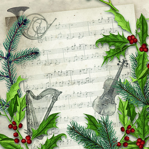 Lunch-Servietten "Christmas Song"