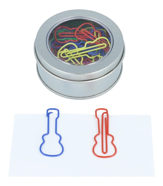 Büroklammern-Box "Konzertgitarre"
