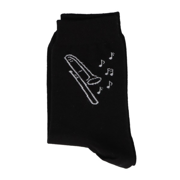 Musiker-Socken "Posaune in weiß"