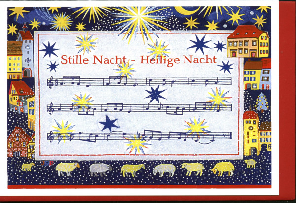 Doppelkarte "Stille Nacht, heilige Nacht...."
