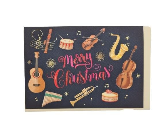 Kunstkarte "Merry Christmas"