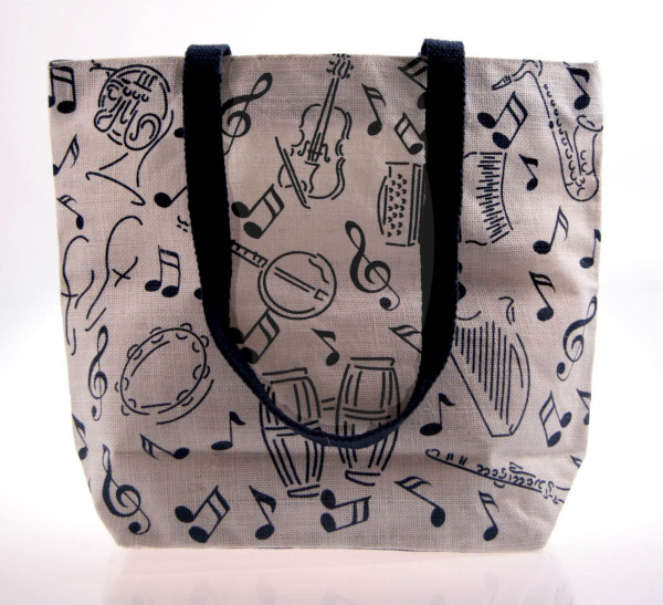 Jute-Tasche "Instrumente"