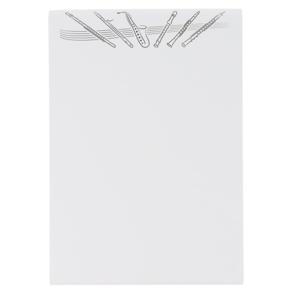 Briefpapier/Notizblock "Holzblasinstrumente" - A5