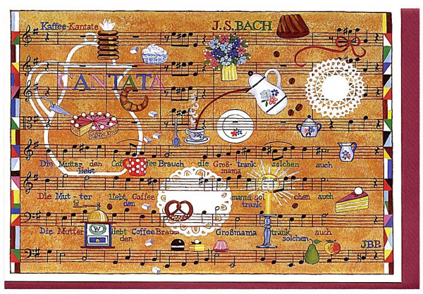 Kunstkarte "Bach: Kaffee-Kantate"