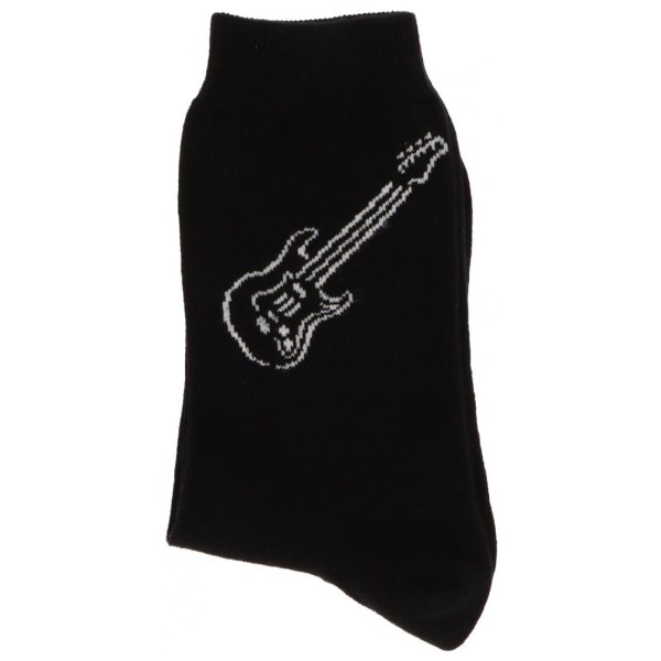 Musiker-Socken "E-Gitarre in weiß"