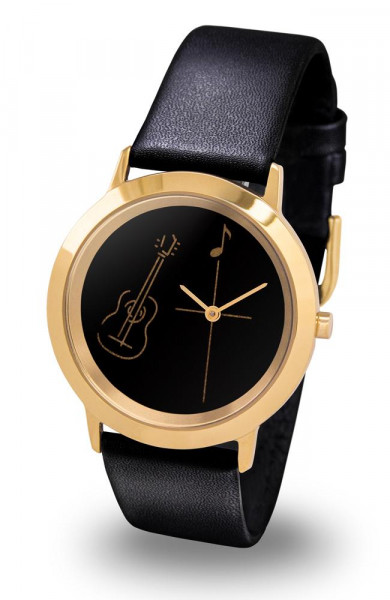 Armbanduhr "Gitarre" - Gold Line